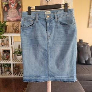 J Crew Denim Skirt